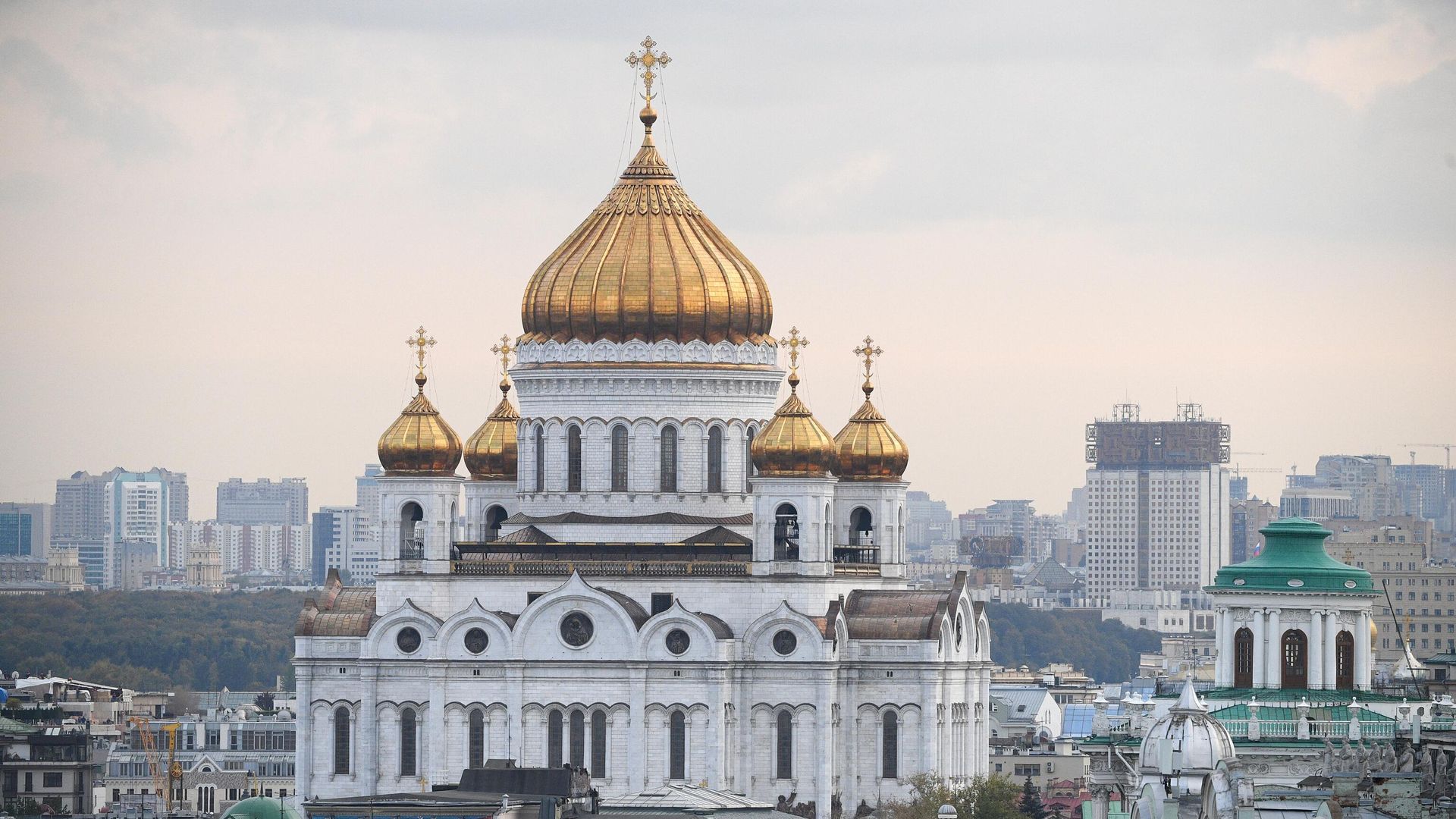 Вид на Храм Христа Спасителя в Москве - РИА Новости, 1920, 07.06.2023