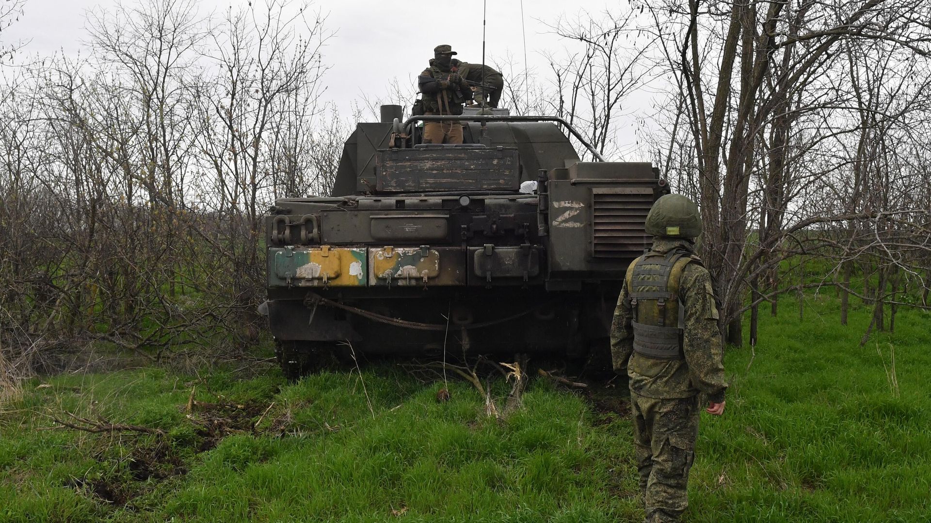 Командная машина зенитно-ракетного комплекса Бук-М3 в зоне спецоперации - РИА Новости, 1920, 06.05.2023