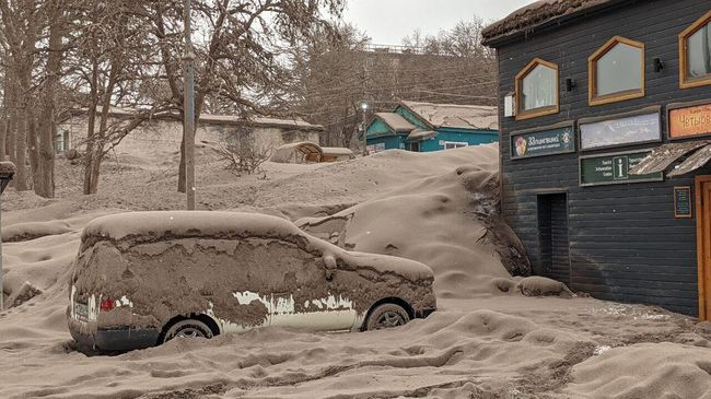 Последствия извержения вулкана Шивелуч в Камчатском крае Последствия извержения вулкана Шивелуч в Камчатском крае