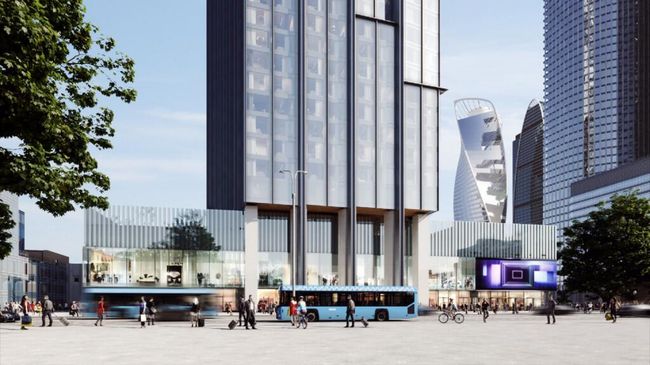 Проект небоскреба в Москва-Сити, названного в честь Льва Ландау