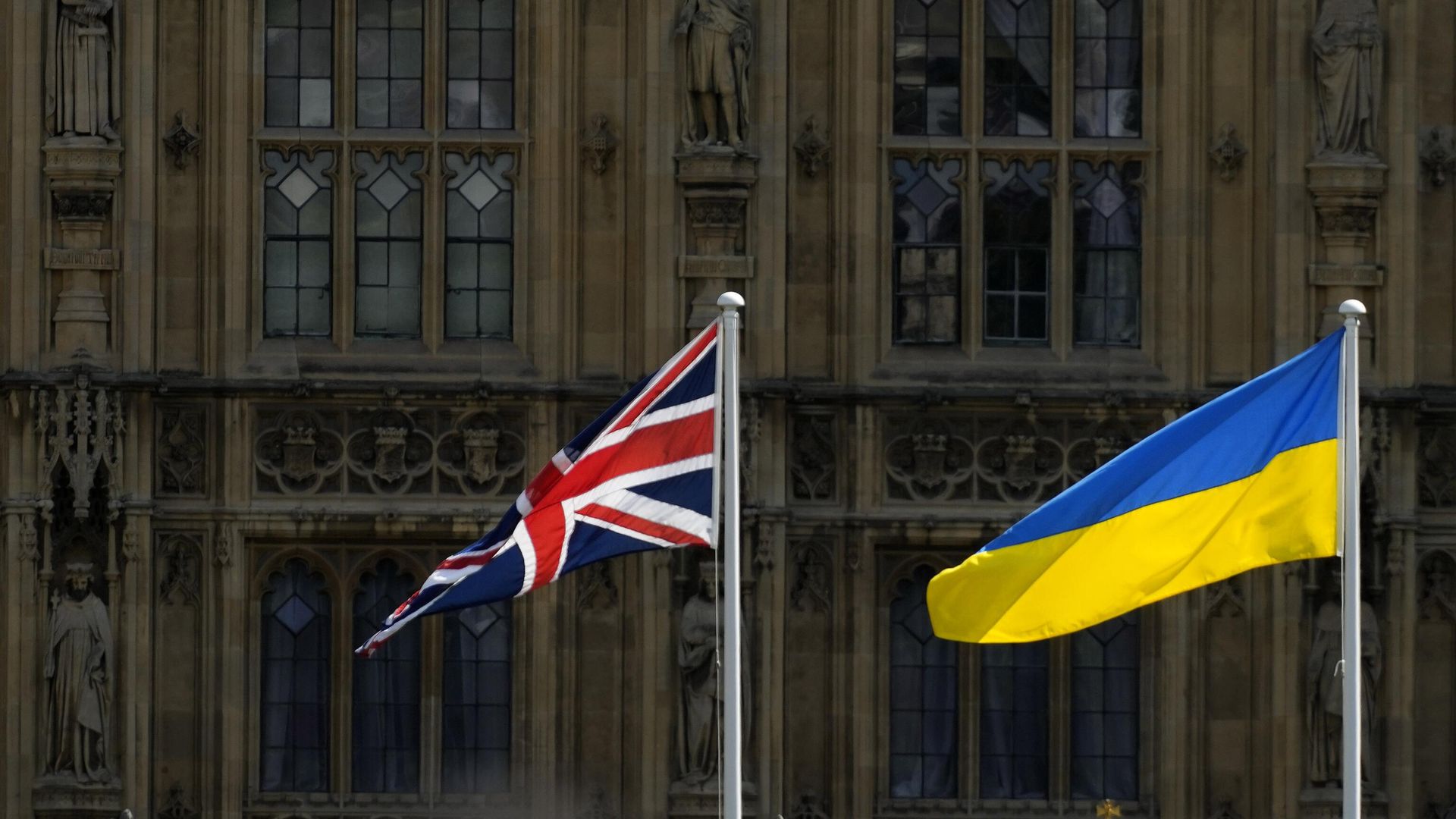 Флаги Британии и Украины Флаги Британии и Украины - РИА Новости, 1920, 13.01.2025