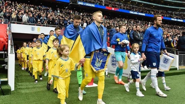 Сборные Украины и Англии