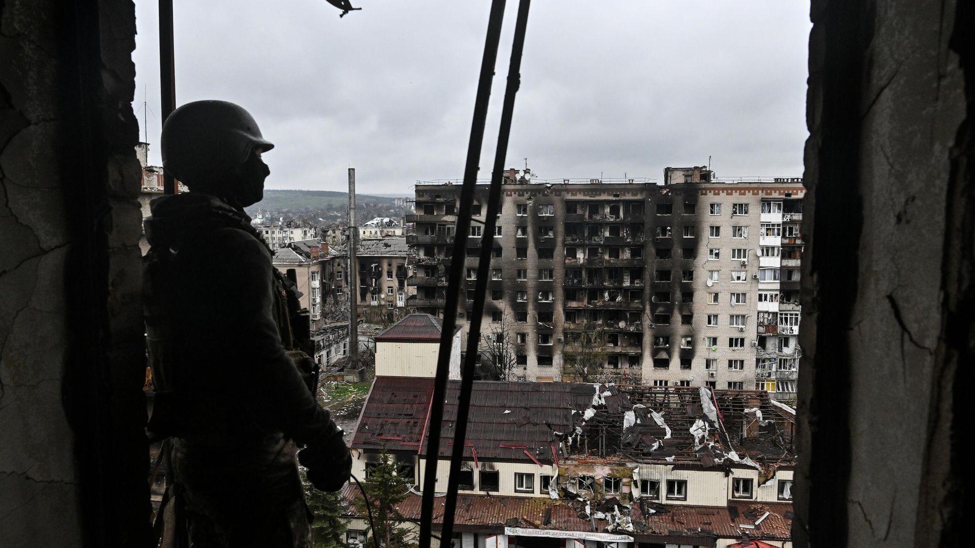 Российский военный в Артемовске Российский военный в Артемовске - РИА Новости, 1920, 21.05.2023