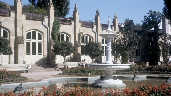 Нарзанная галерея в городе Кисловодске. 1973 год