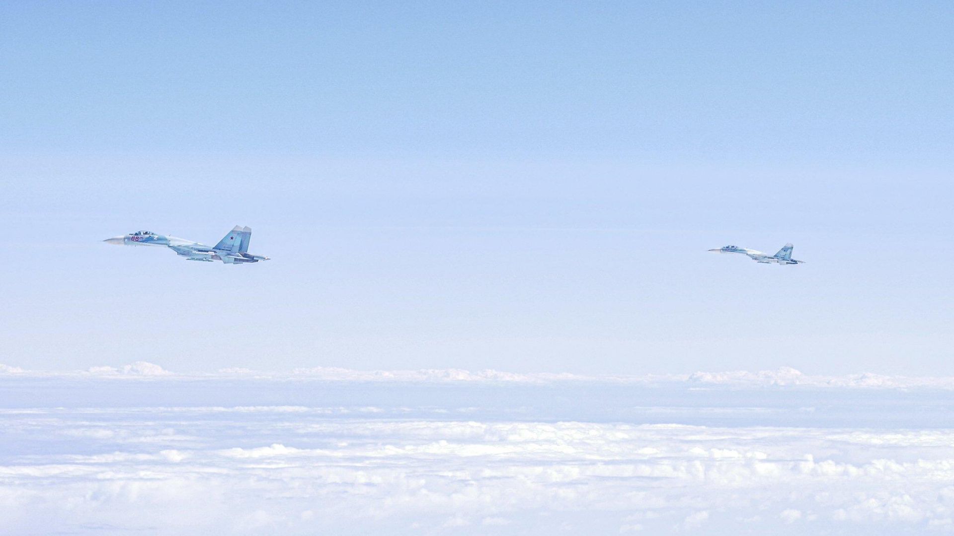Российские истребители Су-27 на снимке, опубликованном ВВС Германии Российские истребители Су-27 на снимке, опубликованном ВВС Германии - РИА Новости, 1920, 26.04.2023