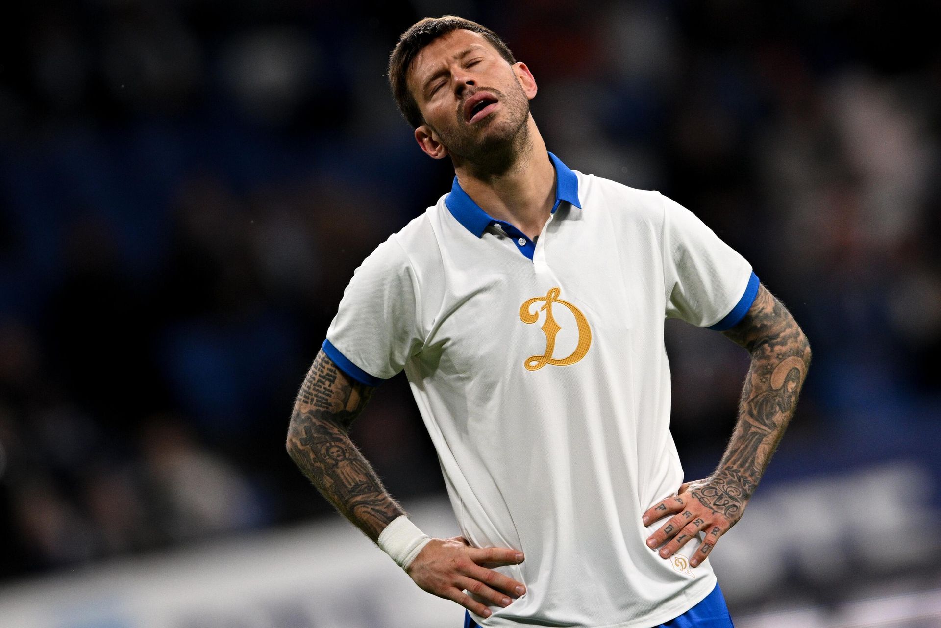 Нападающий Динамо Федор Смолов в матче РПЛ Нападающий Динамо Федор Смолов в матче РПЛ - РИА Новости, 1920, 14.05.2023