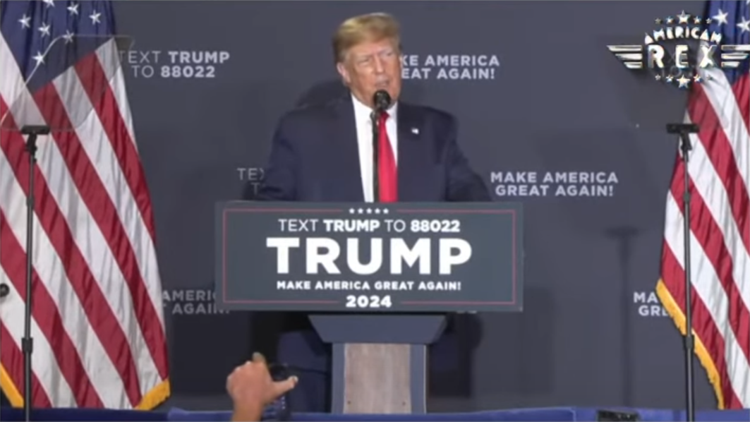 Трамп пародирует Байдена во время предвыборного выступления в Нью-Хэмпшире - РИА Новости, 1920, 29.04.2023