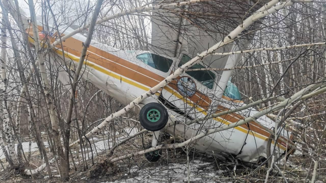На месте жесткой посадки частного легкомоторного самолета в Новосибирске На месте жесткой посадки частного легкомоторного самолета в Новосибирске - РИА Новости, 1920, 30.04.2023