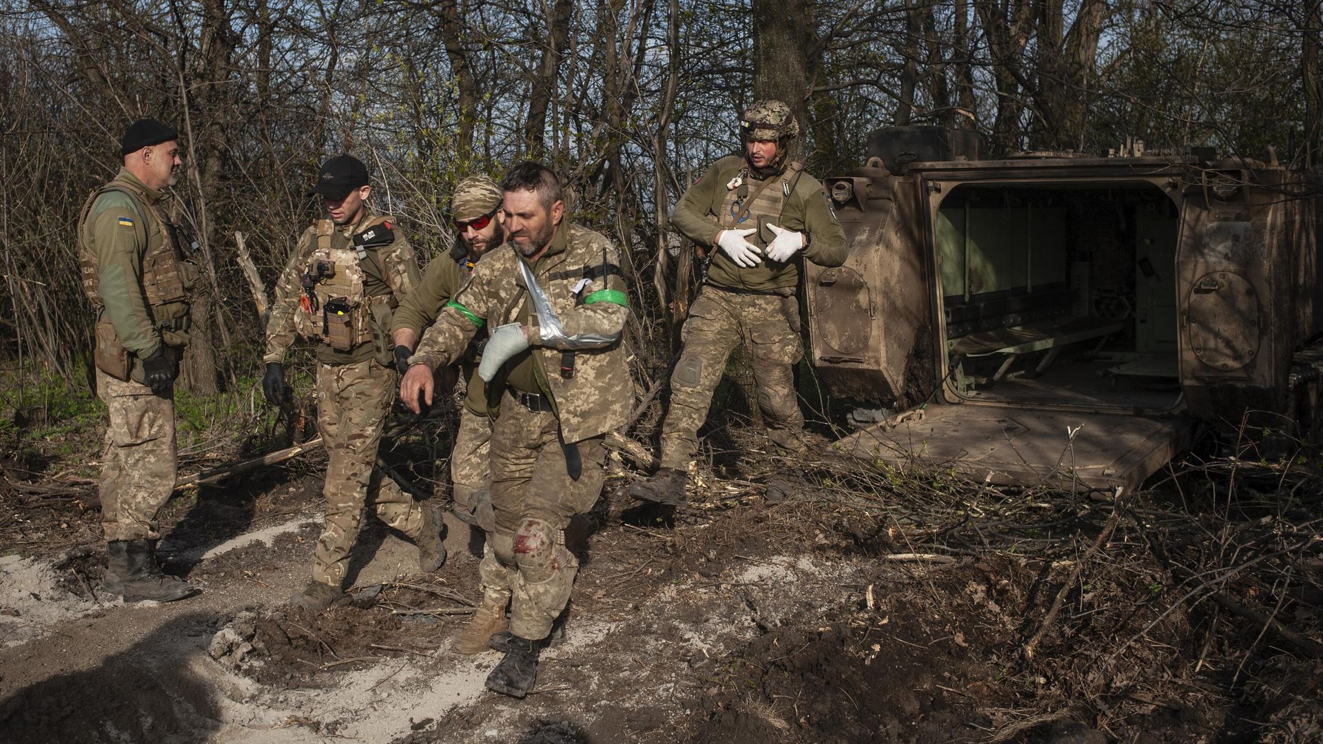 Раненые украинские военнослужащие Раненые украинские военнослужащие - РИА Новости, 1920, 25.12.2023