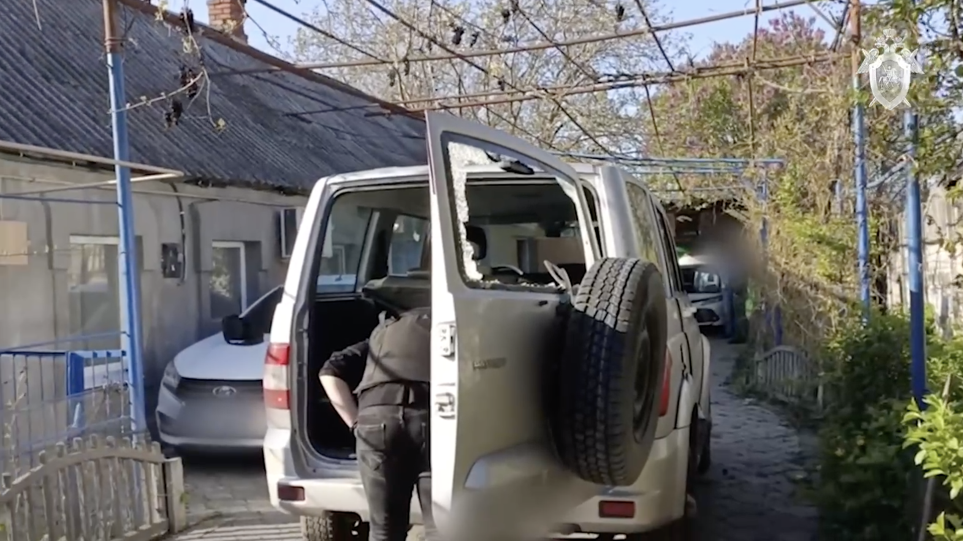 На месте взрыва в Мелитополе. Кадр видео На месте взрыва в Мелитополе. Кадр видео - РИА Новости, 1920, 02.05.2023