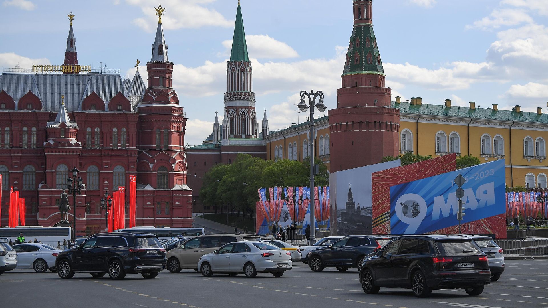 Подготовка к празднованию Дня Победы на Красной площади в Москве - РИА Новости, 1920, 16.04.2026