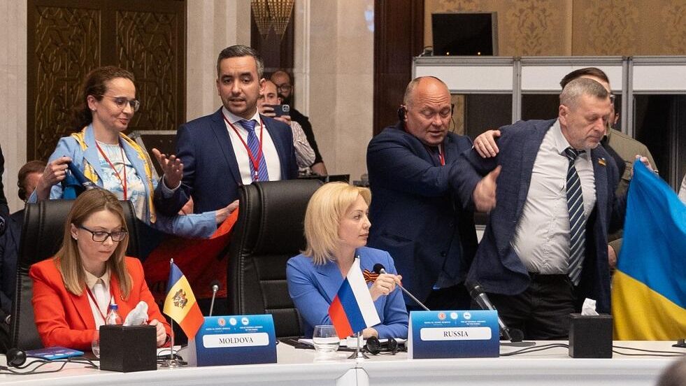 Члены украинской делегации на саммите ПАЧЭС в Анкаре Члены украинской делегации на саммите ПАЧЭС в Анкаре - РИА Новости, 1920, 04.05.2023