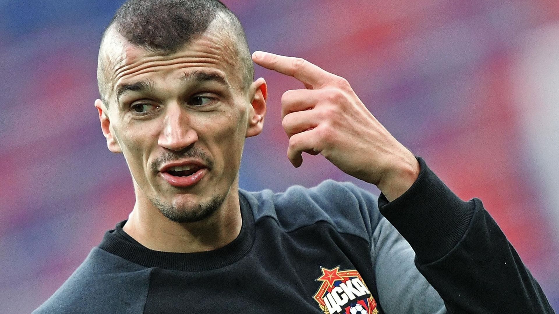 Игрок ПФК ЦСКА Роман Ерёменко во время открытой тренировки в преддверии матча группового этапа Лиги чемпионов против ФК Тоттенхэм на стадионе Арена ЦСКА в Москве. - РИА Новости, 1920, 04.05.2023