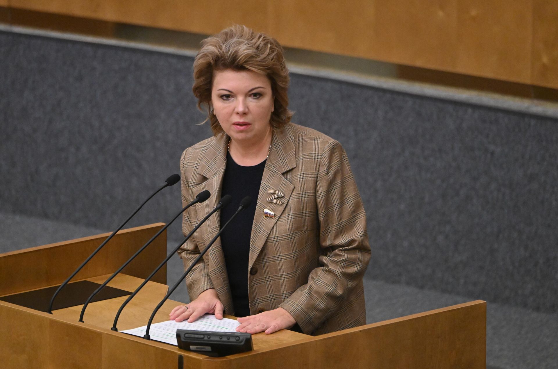 Председатель комитета Государственной Думы РФ по культуре Елена Ямпольская выступает на пленарном заседании Государственной Думы РФ Председатель комитета Государственной Думы РФ по культуре Елена Ямпольская выступает на пленарном заседании Государственной Думы РФ - РИА Новости, 1920, 05.05.2023