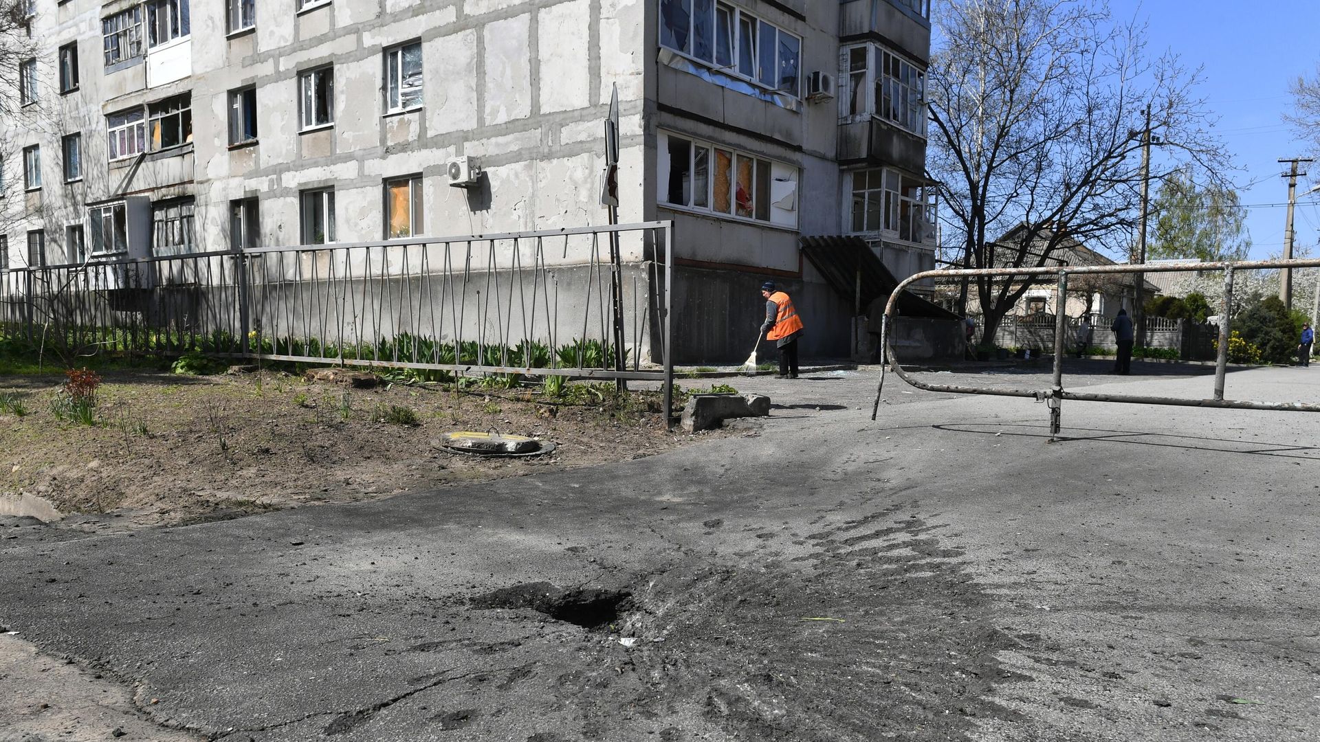 Последствия обстрела ВСУ в Запорожской области Последствия обстрела ВСУ в Запорожской области - РИА Новости, 1920, 07.05.2023