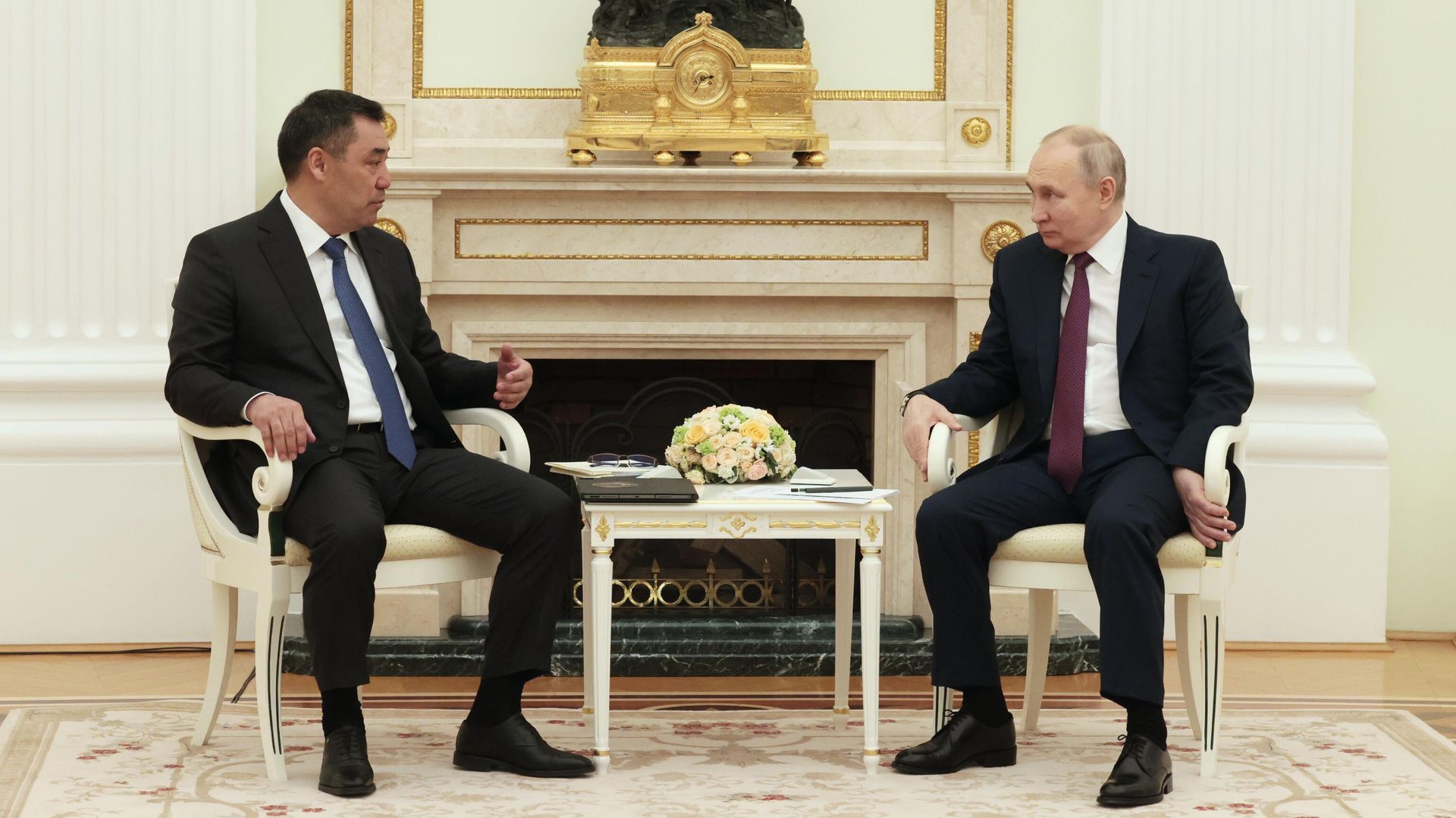 Президент РФ Владимир Путин и президент Киргизии Садыр Жапаров - РИА Новости, 1920, 24.11.2025