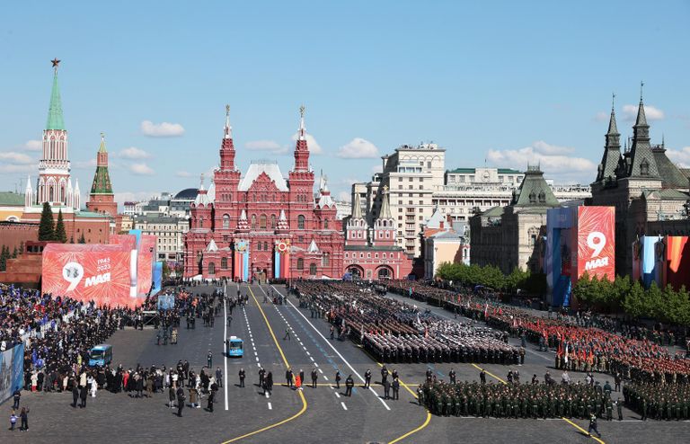 Перед началом военного парада в честь 78-й годовщины Победы в Великой Отечественной войне на Красной площади в Москве Перед началом военного парада в честь 78-й годовщины Победы в Великой Отечественной войне на Красной площади в Москве