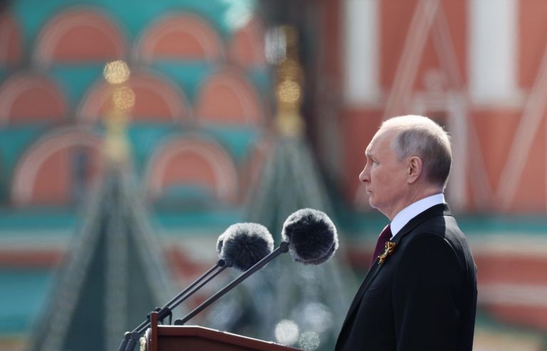 Президент РФ Владимир Путин выступает на параде в Москве, посвященном 78-й годовщине Победы в Великой Отечественной войне Президент РФ Владимир Путин выступает на параде в Москве, посвященном 78-й годовщине Победы в Великой Отечественной войне