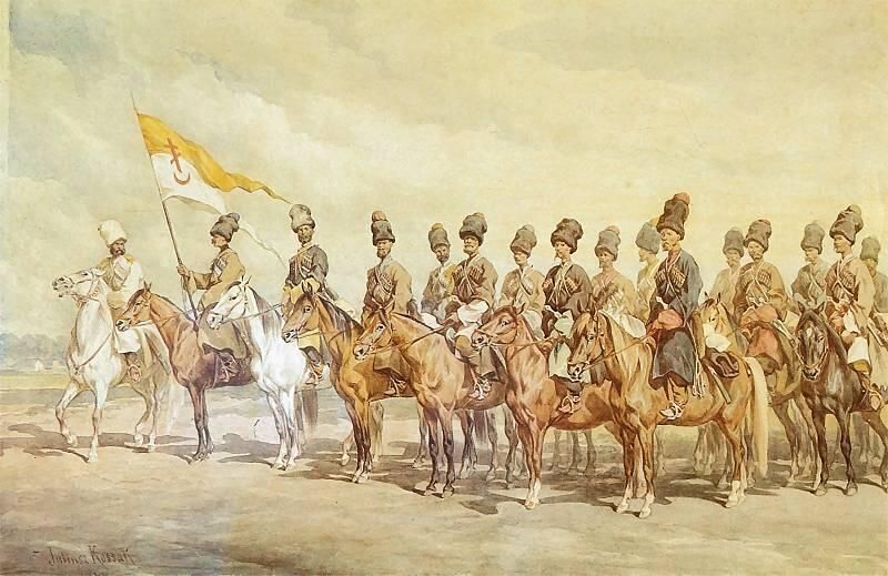 Донские казаки, художник Юлиуш Коссак, 1877 год Донские казаки, художник Юлиуш Коссак, 1877 год - РИА Новости, 1920, 16.12.2025