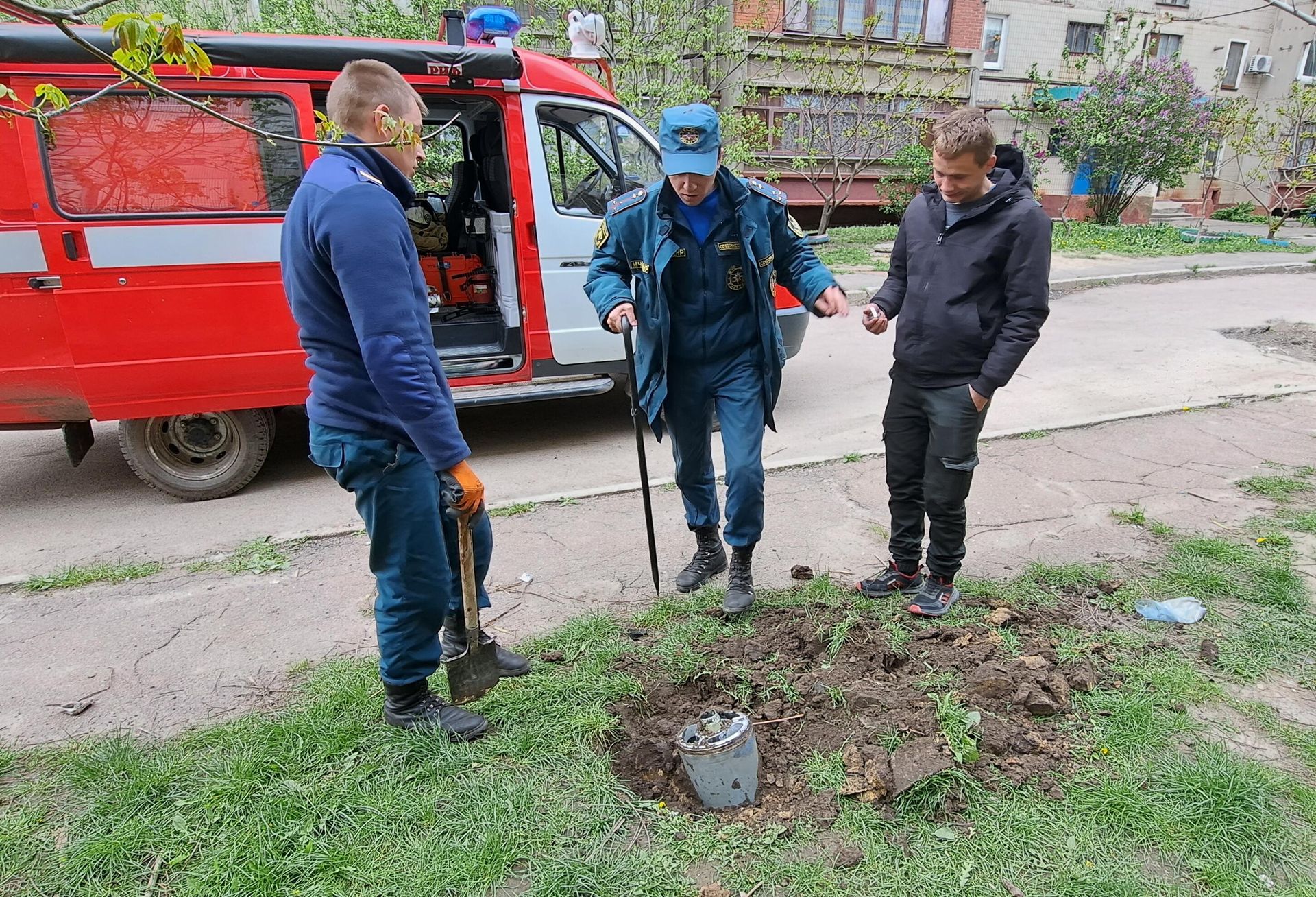 Последствия обстрела Горловки из РСЗО Ураган Последствия обстрела Горловки из РСЗО Ураган - РИА Новости, 1920, 09.10.2023