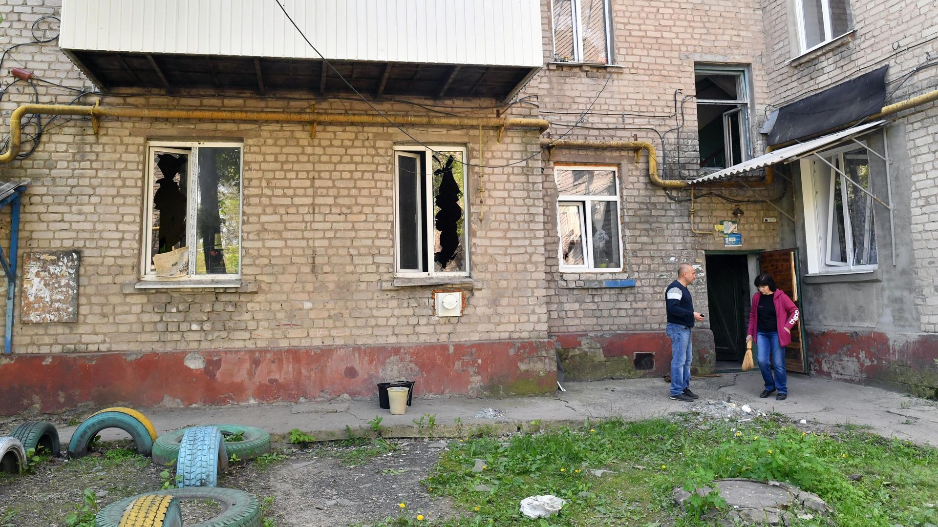 Жилой дом в поселке Юбилейный Луганска Жилой дом в поселке Юбилейный Луганска - РИА Новости, 1920, 13.05.2023