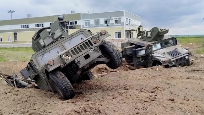 Поврежденная техника на месте ликвидации украинской ДРГ в Белгородской области