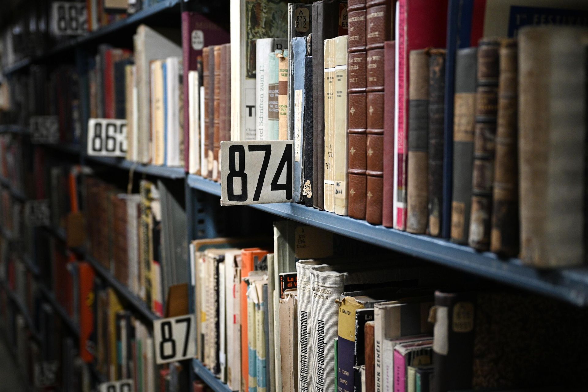 Книги в книгохранилище всероссийской государственной библиотеки иностранной литературы имени М. И. Рудомино  - РИА Новости, 1920, 12.07.2023