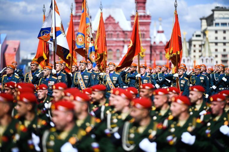 Военнослужащие на военном параде, посвящённом 78-й годовщине Победы в Великой Отечественной войне, на Красной площади в Москве Военнослужащие на военном параде, посвящённом 78-й годовщине Победы в Великой Отечественной войне, на Красной площади в Москве
