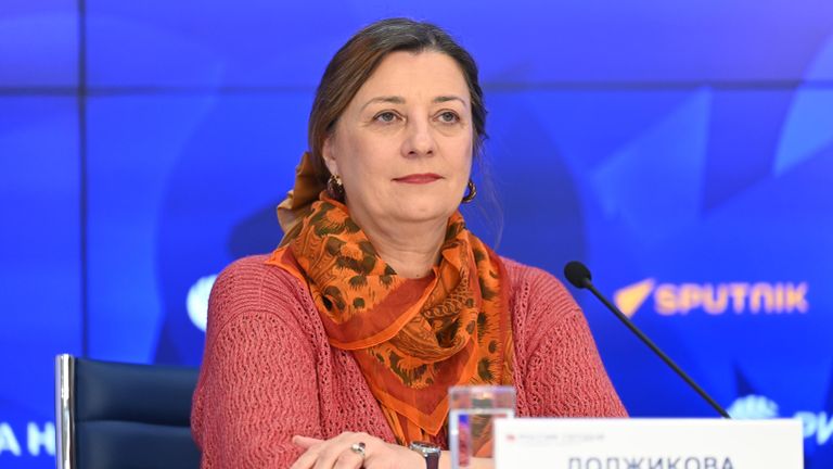 Директор Института русского языка РУДН Анжела Должникова на пресс-конференции на тему: Социокультурная адаптация иностранных граждан в Российской Федерации: вызовы и перспективы