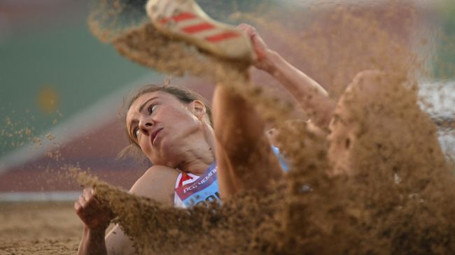 Легкая атлетика. Чемпионат России. Второй день