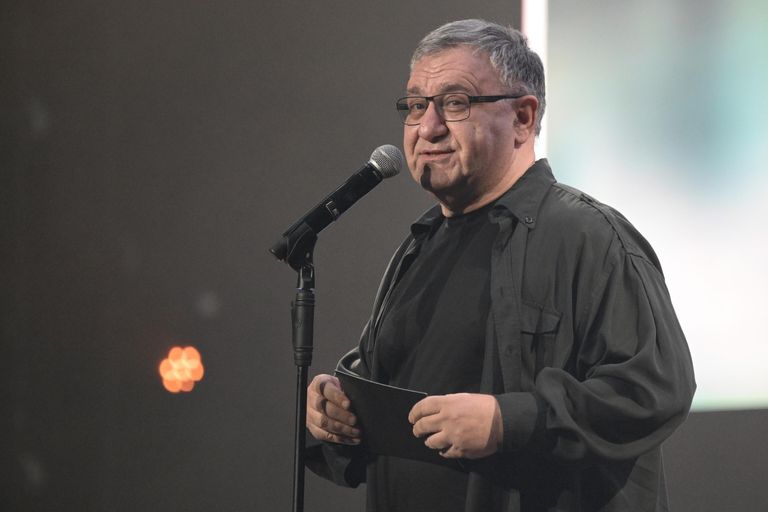 Продюсер Александр Акопов на торжественной церемонии награждения Национальной премии интернет-контента ИРИ во Дворце гимнастики Ирины Винер-Усмановой в Москве