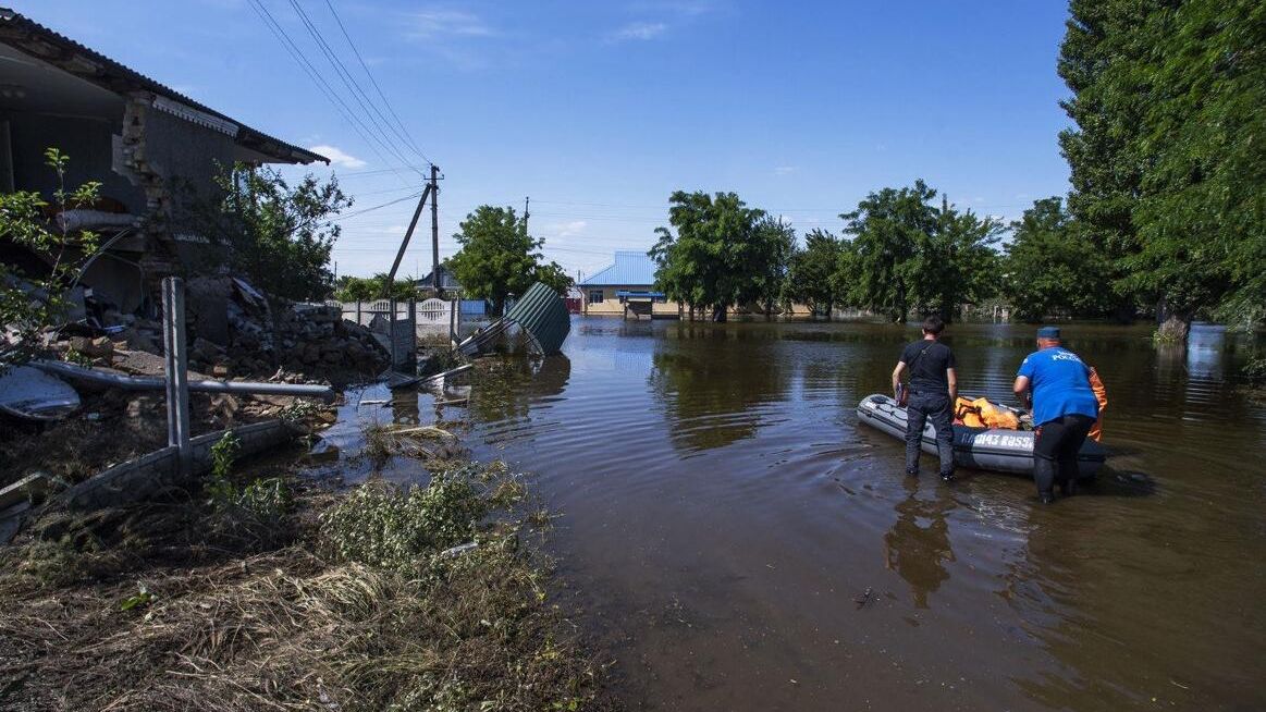 Затопленное село Корсунка в Херсонской области Затопленное село Корсунка в Херсонской области - РИА Новости, 1920, 14.06.2023