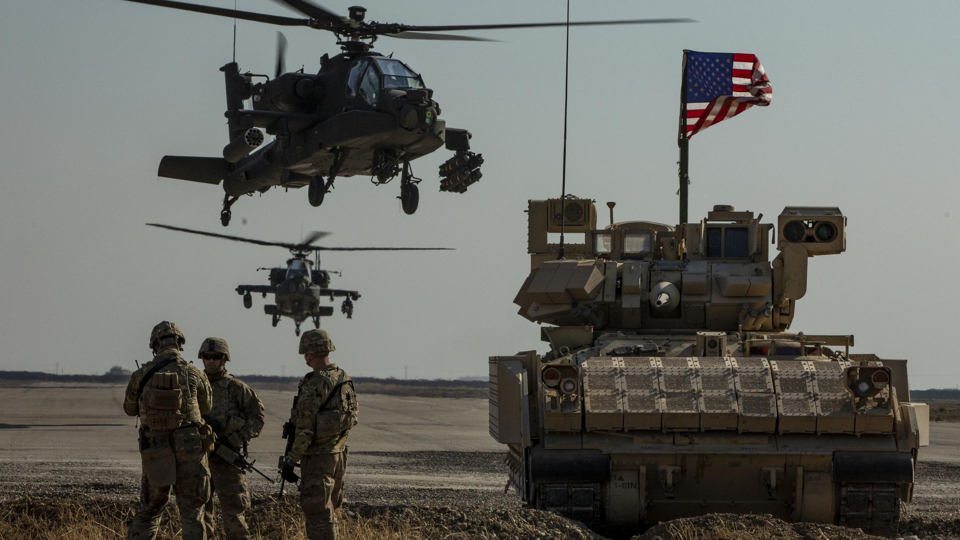 Американские военнослужащие на северо-востоке Сирии Американские военнослужащие на северо-востоке Сирии - РИА Новости, 1920, 26.07.2023
