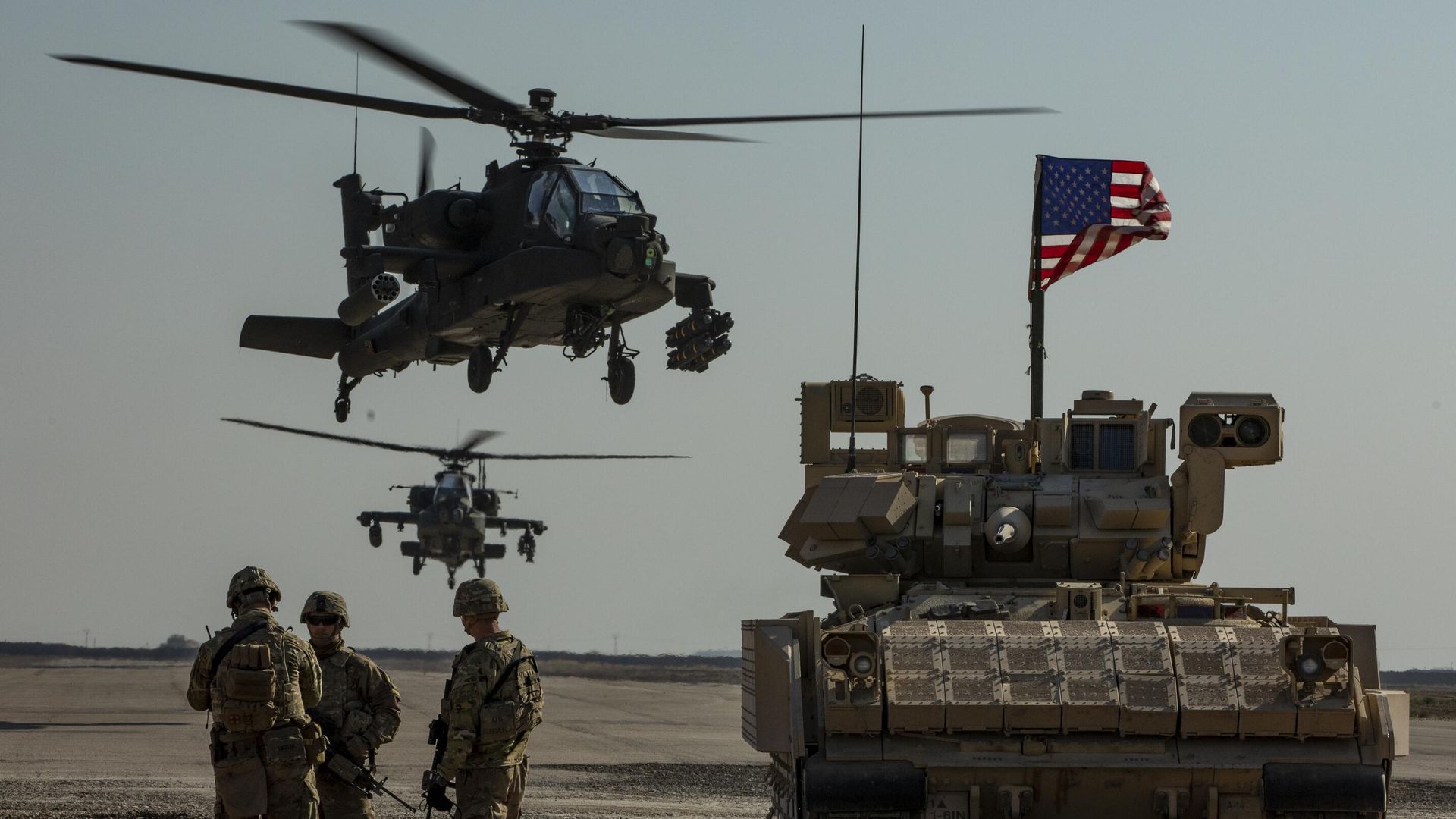 Американские военнослужащие на северо-востоке Сирии Американские военнослужащие на северо-востоке Сирии - РИА Новости, 1920, 27.02.2024