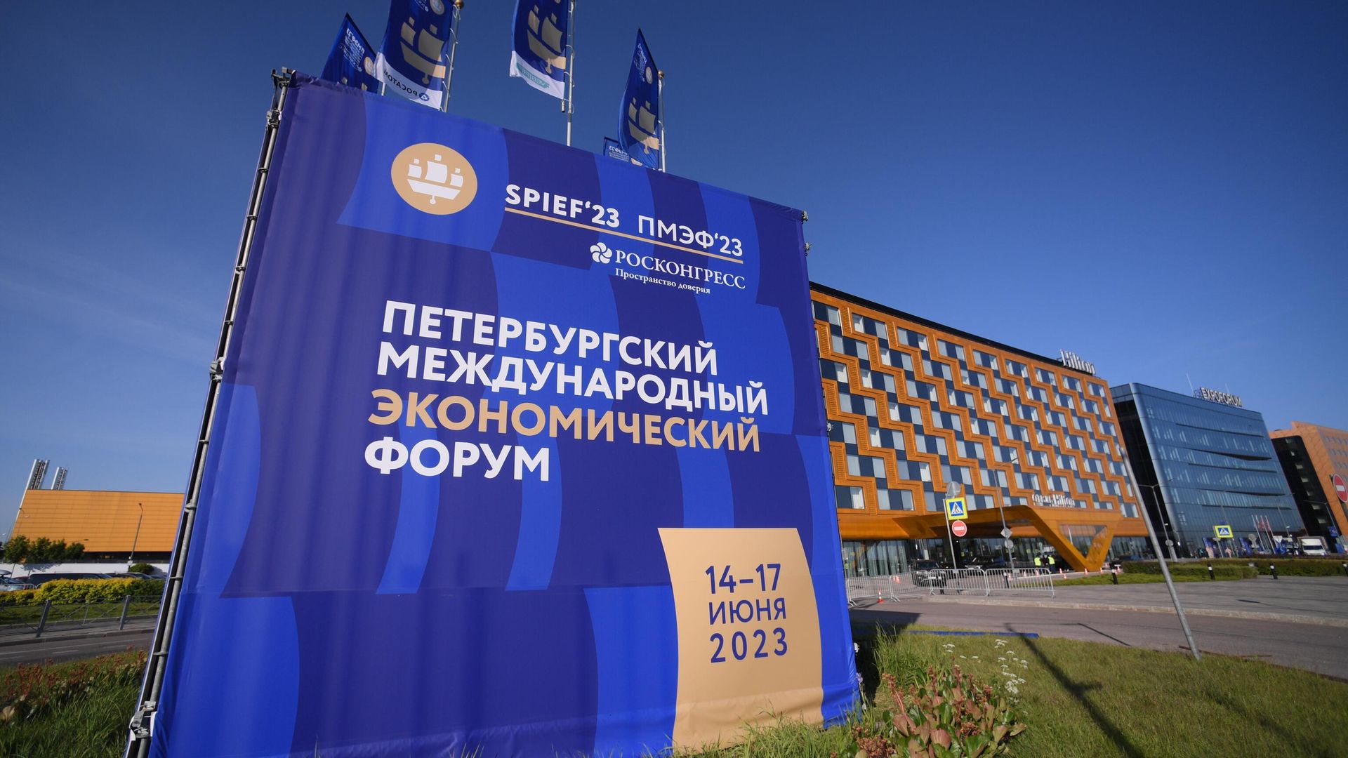 Логотип ПМЭФ-2023 Логотип ПМЭФ-2023 - РИА Новости, 1920, 14.06.2023