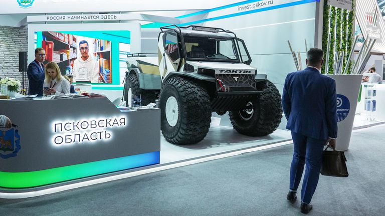 Стенд Псковской области на выставке Стенд Псковской области на выставке