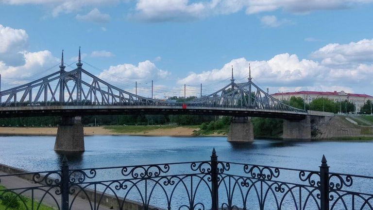 Староволжский мост в Твери Староволжский мост в Твери