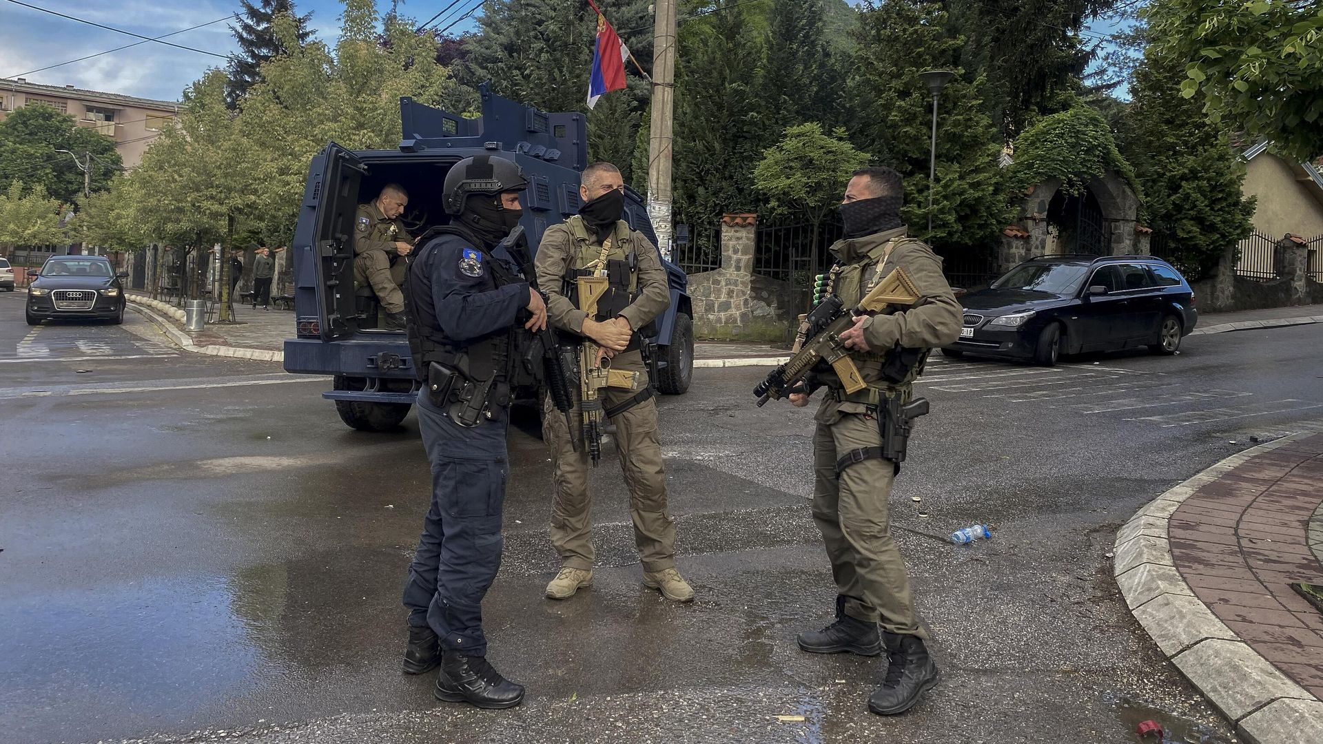 Спецназ полиции Косово в Косовско-Митровицком округе Спецназ полиции Косово в Косовско-Митровицком округе - РИА Новости, 1920, 17.06.2023