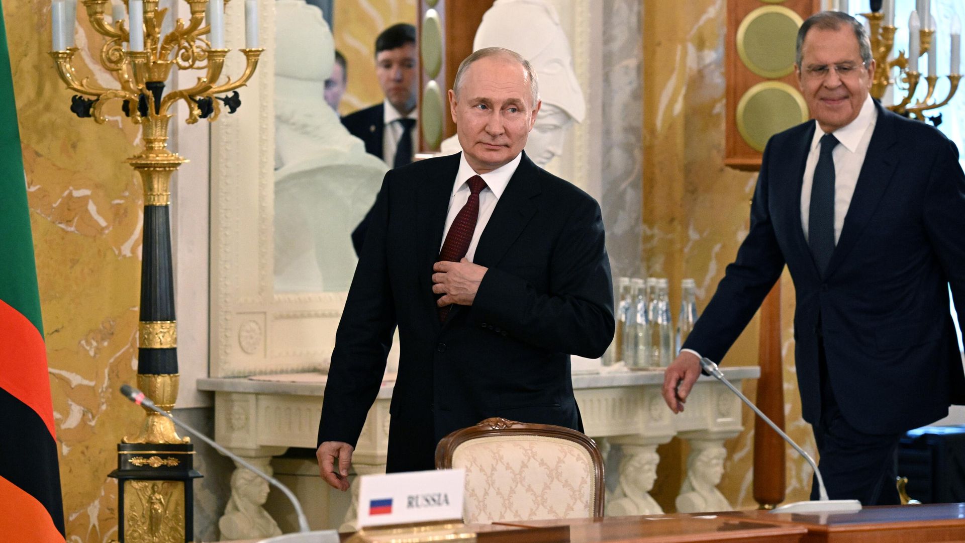 Президент РФ Владимир Путин и министр иностранных дел РФ Сергей Лавров - РИА Новости, 1920, 28.08.2026