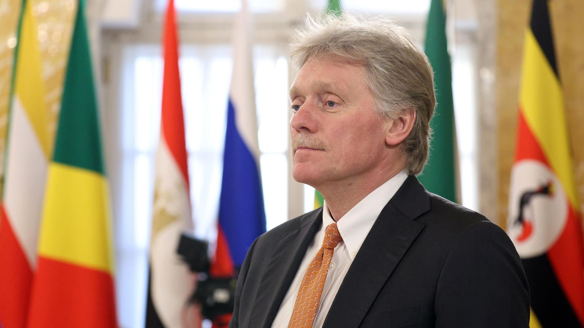 Заместитель руководителя администрации президента РФ, пресс-секретарь президента РФ Дмитрий Песков после встречи президента РФ Владимира Путина с лидерами ряда африканских государств Заместитель руководителя администрации президента РФ, пресс-секретарь президента РФ Дмитрий Песков после встречи президента РФ Владимира Путина с лидерами ряда африканских государств - РИА Новости, 1920, 09.10.2023