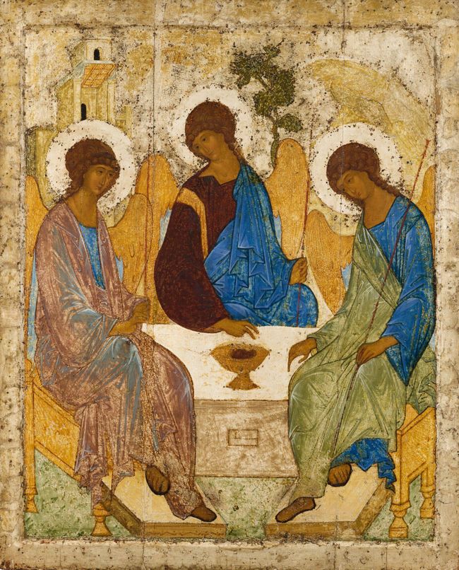 Рублев Андрей. Святая Троица. 1425-1427 Рублев Андрей. Святая Троица. 1425-1427