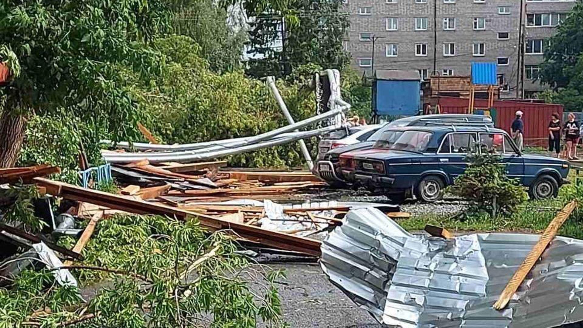 Последствия штормового ветра в красноярском Боготоле Последствия штормового ветра в красноярском Боготоле - РИА Новости, 1920, 21.06.2023