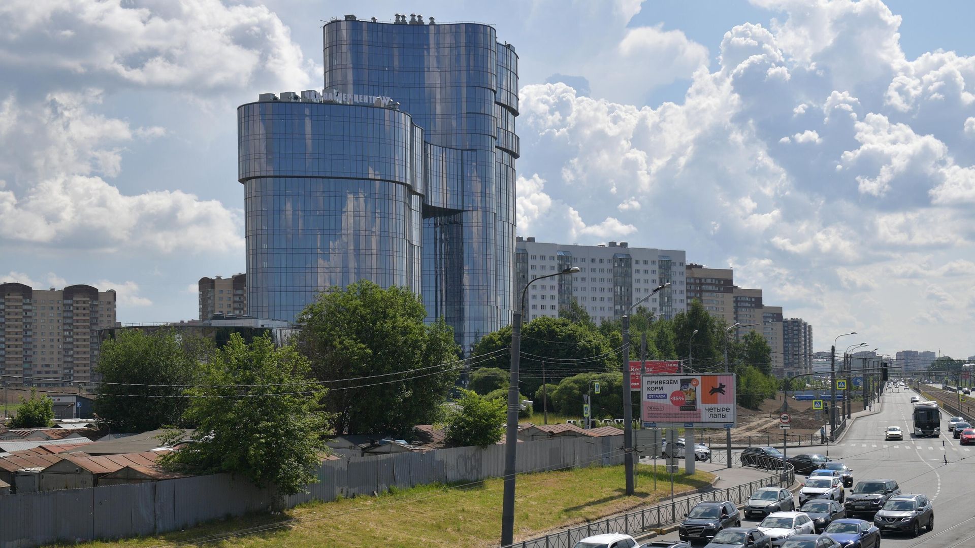 Обстановка у здания Вагнер-центра в Петербурге Обстановка у здания Вагнер-центра в Петербурге - РИА Новости, 1920, 24.06.2023