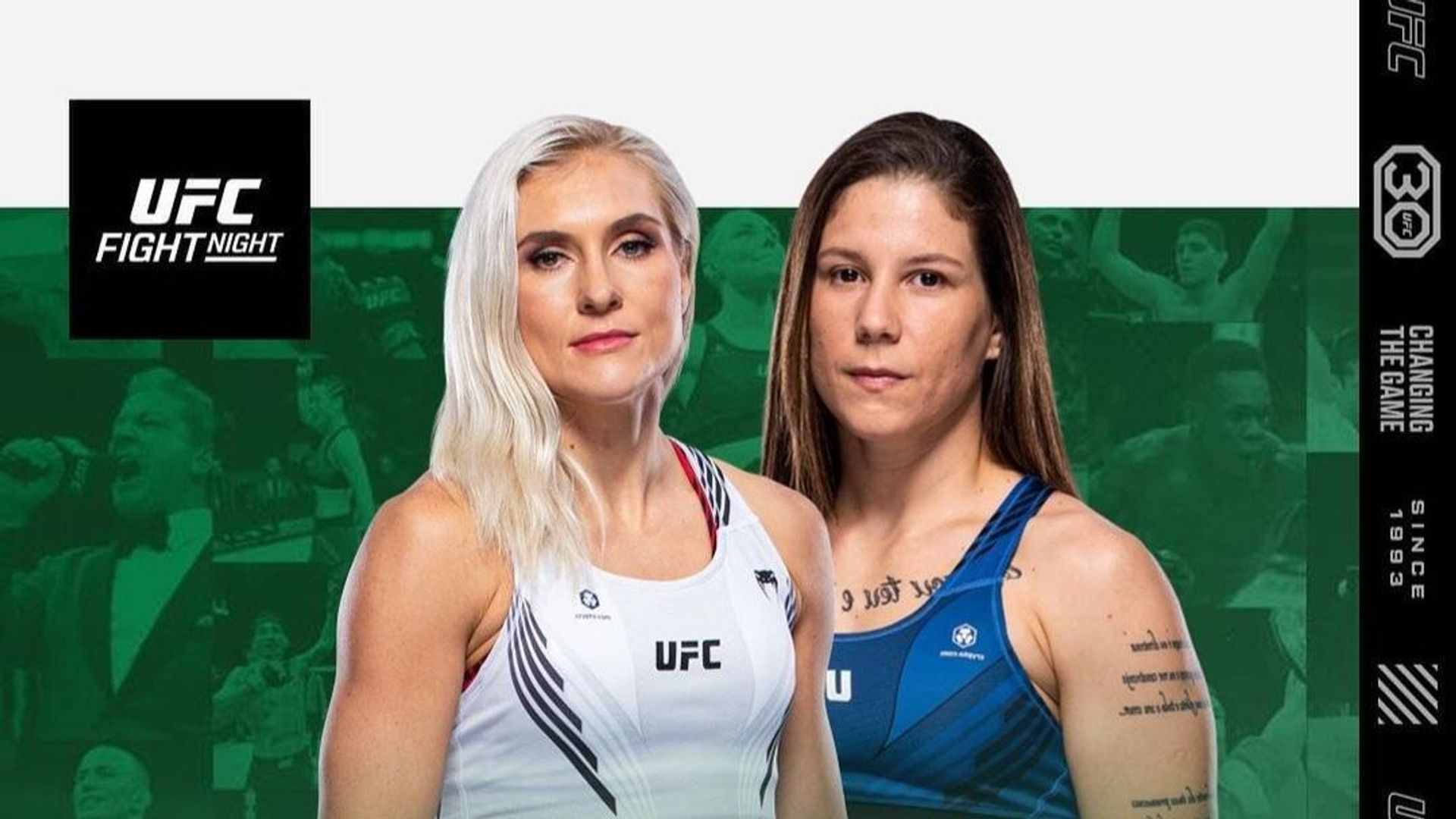 Афиша боя Яны Сантос на UFC Вегас 76 Афиша боя Яны Сантос на UFC Вегас 76 - РИА Новости, 1920, 02.07.2023