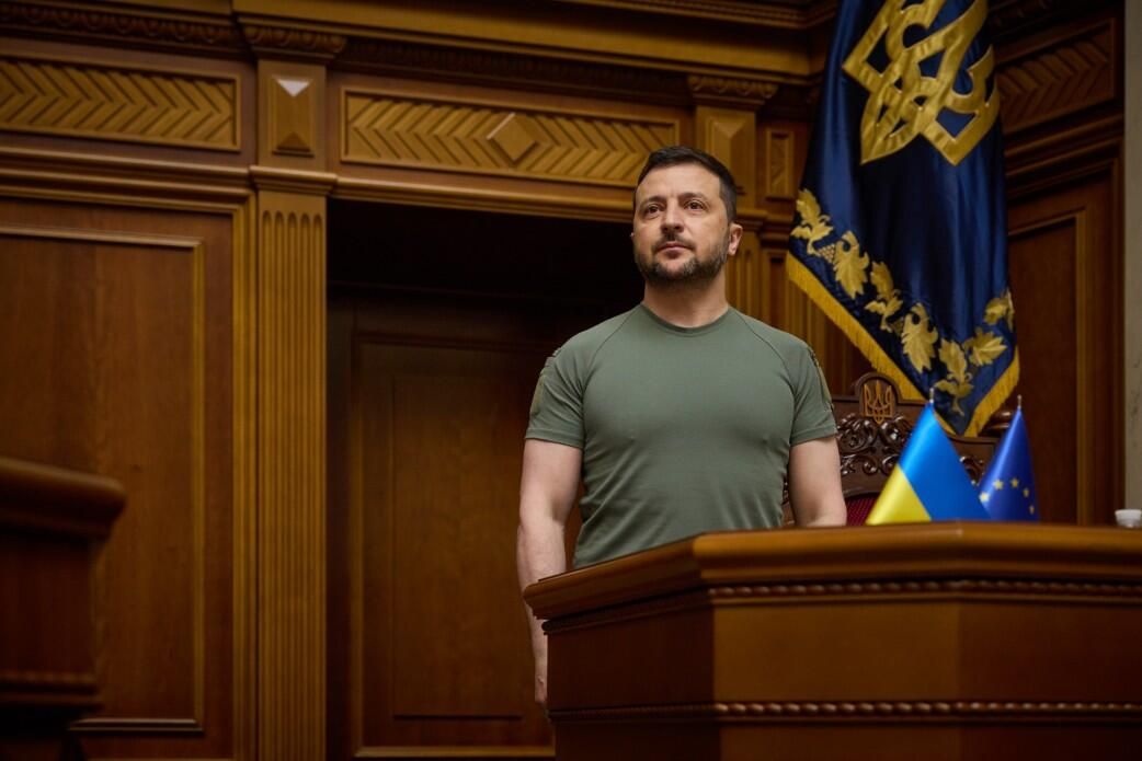 Президент Украины Владимир Зеленский во время выступления в Верховной Раде. Президент Украины Владимир Зеленский во время выступления в Верховной Раде. - РИА Новости, 1920, 29.06.2023