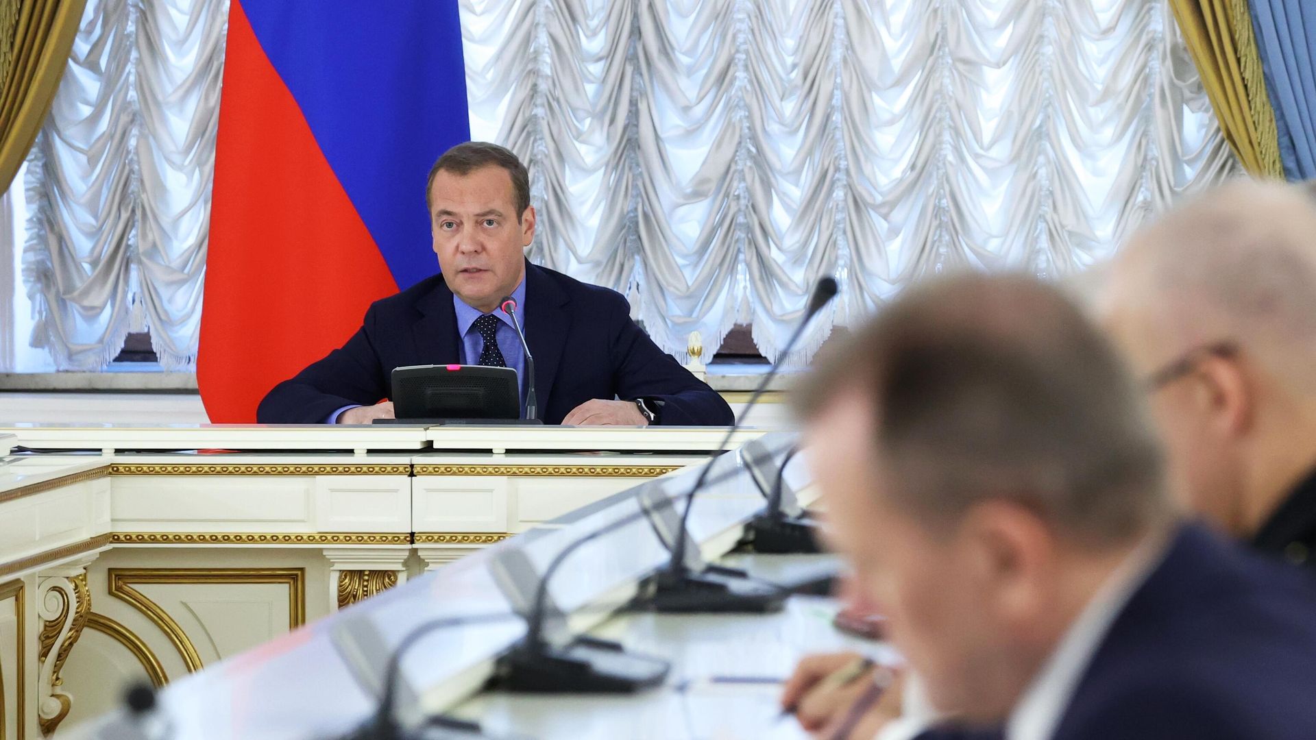 Заместитель председателя Совета безопасности РФ Дмитрий Медведев Заместитель председателя Совета безопасности РФ Дмитрий Медведев - РИА Новости, 1920, 05.07.2023