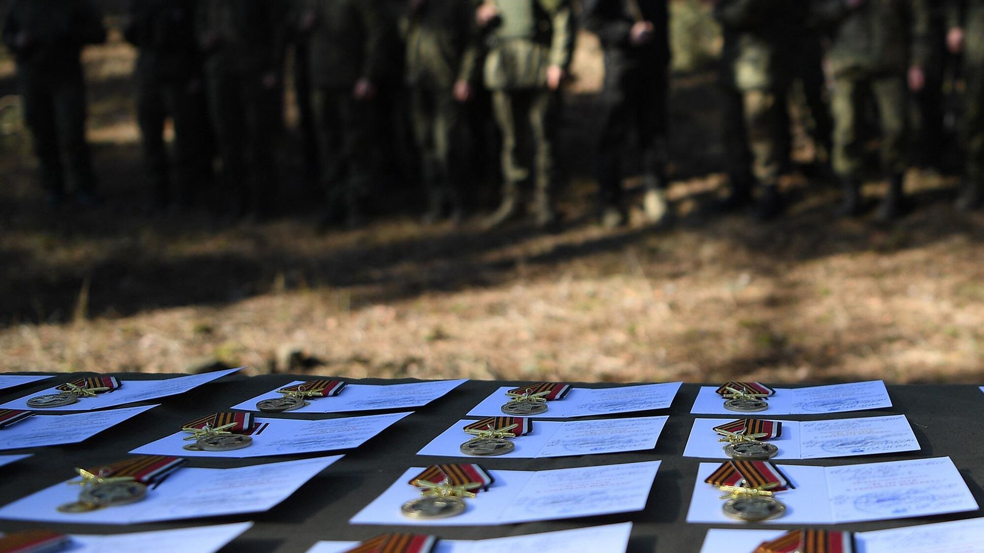 Вручение государственных наград и воинских званий военнослужащим секторе СВО Вручение государственных наград и воинских званий военнослужащим секторе СВО - РИА Новости, 1920, 07.07.2023