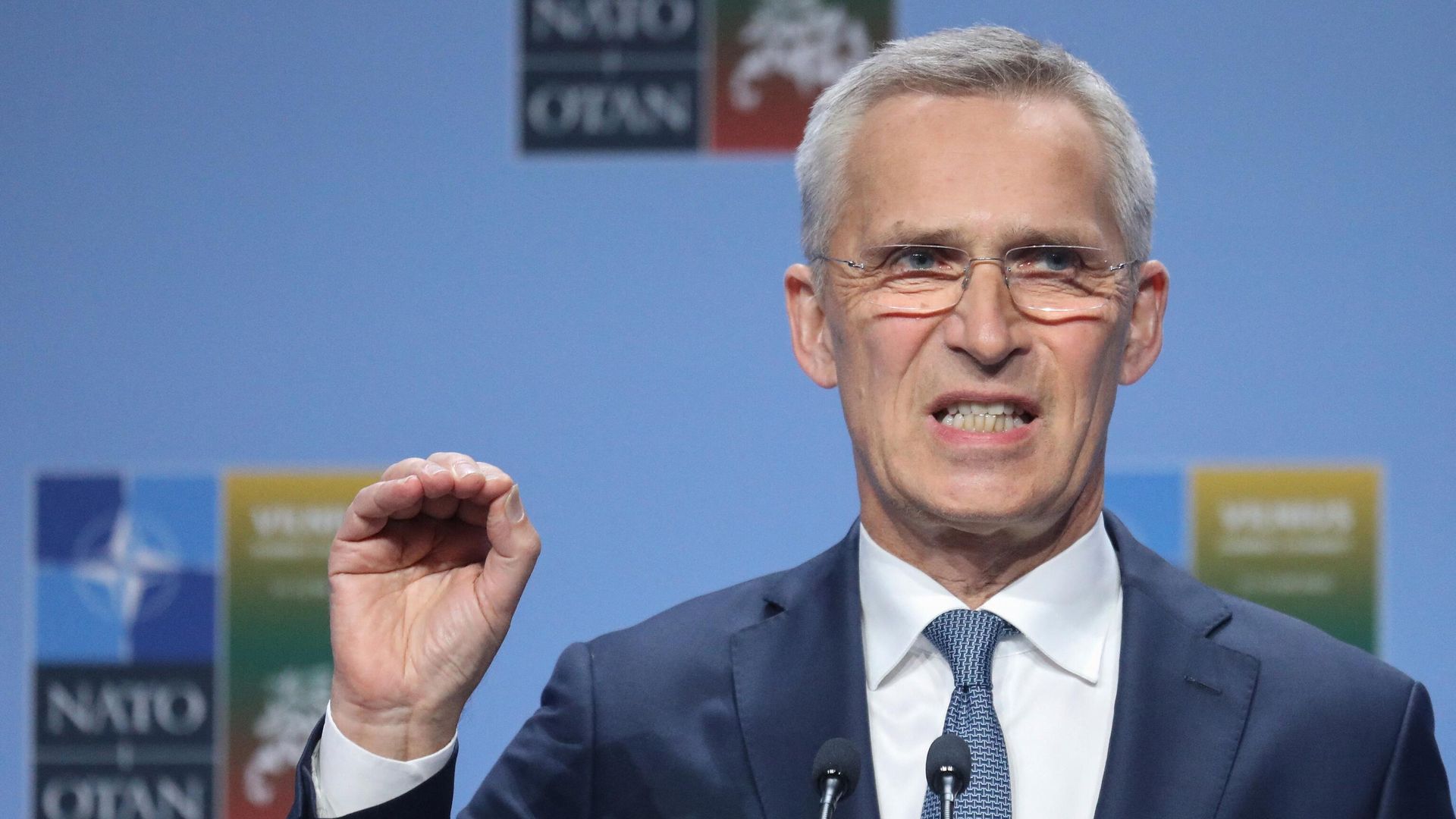 Генеральный секретарь НАТО Йенс Столтенберг во время саммита НАТО в Вильнюсе Генеральный секретарь НАТО Йенс Столтенберг во время саммита НАТО в Вильнюсе - РИА Новости, 1920, 11.07.2023