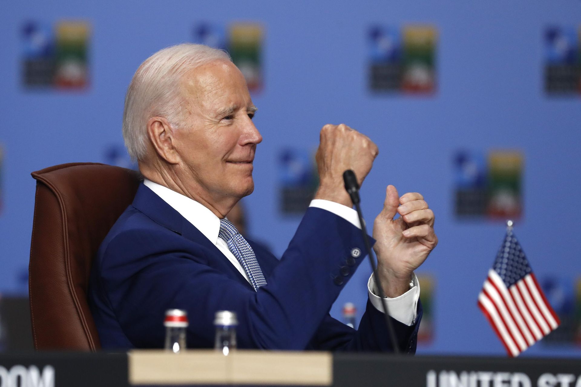 Президент США Джо Байден на саммите лидеров стран НАТО в Вильнюсе Президент США Джо Байден на саммите лидеров стран НАТО в Вильнюсе - РИА Новости, 1920, 13.07.2023