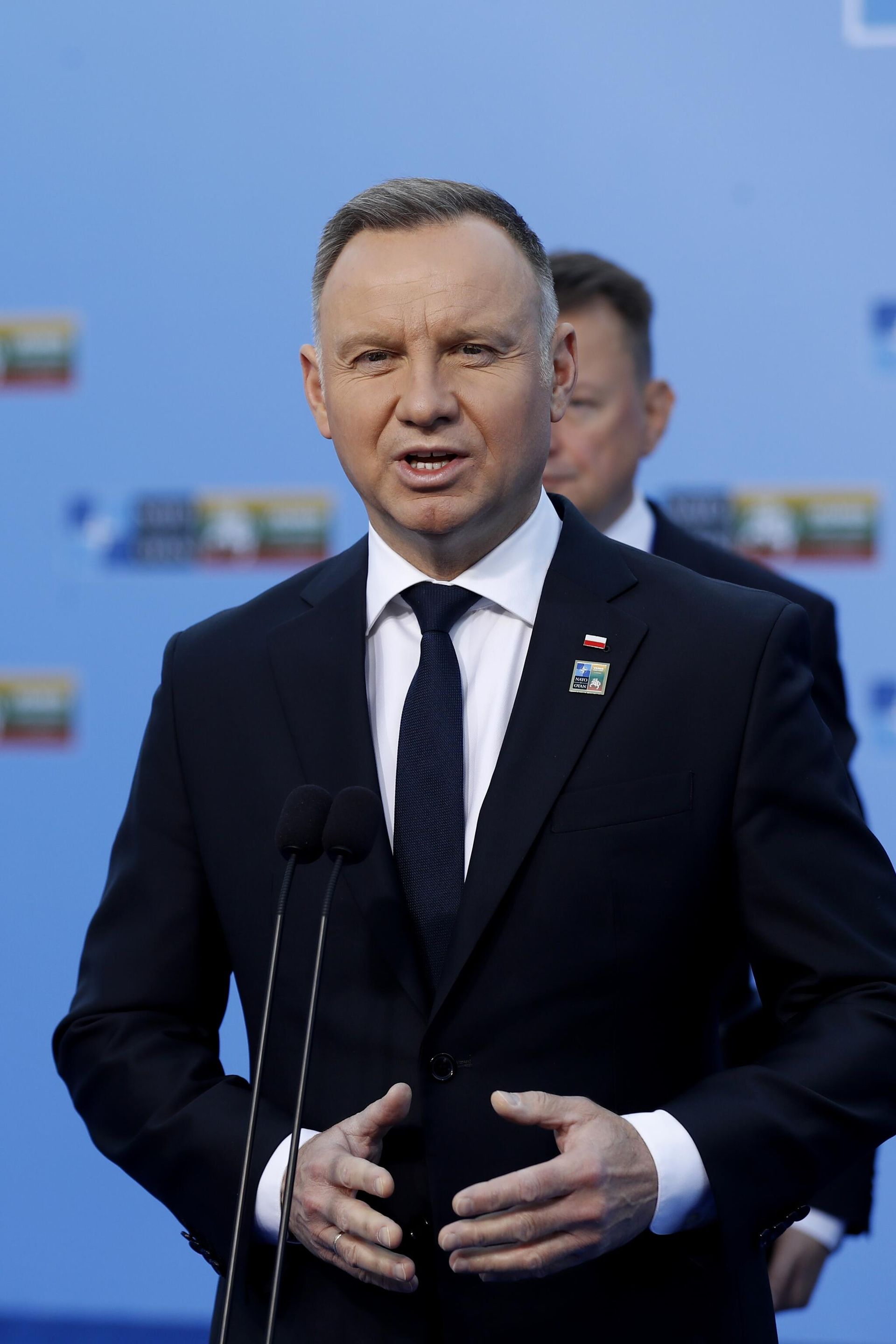 Президент Польши Анджей Дуда на саммите НАТО в Вильнюсе Президент Польши Анджей Дуда на саммите НАТО в Вильнюсе - РИА Новости, 1920, 31.10.2024